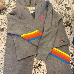 Aviator Nation Grey w/ neon Stripes Set - L Top XL Bottom